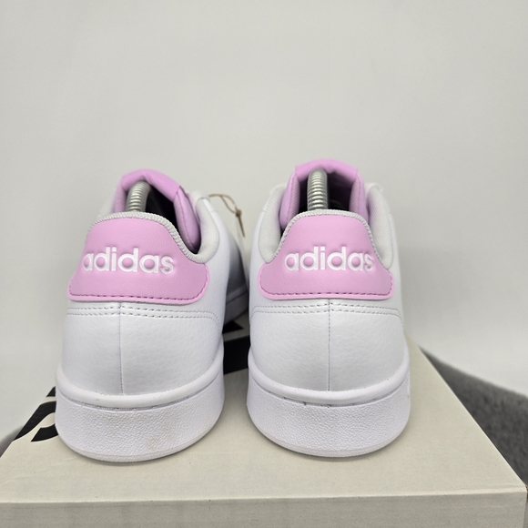 New adidas Advantage 'White Bliss Lilac' Women's Shoes Size 8.5 - Picture 4 of 7